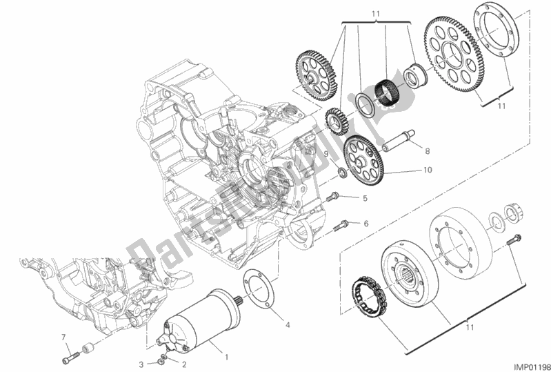 All parts for the Electric Starting And Ignition of the Ducati Multistrada 950 Brasil 2019